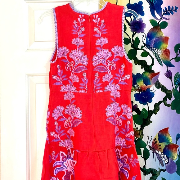 NWT Farm Rio Red Porcelain Garden Midi Dress - Picture 14 of 16